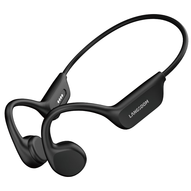 兰士顿 BE17 骨传导耳机 蓝牙耳机运动跑步无线不入耳挂耳式蓝牙耳机 黑色