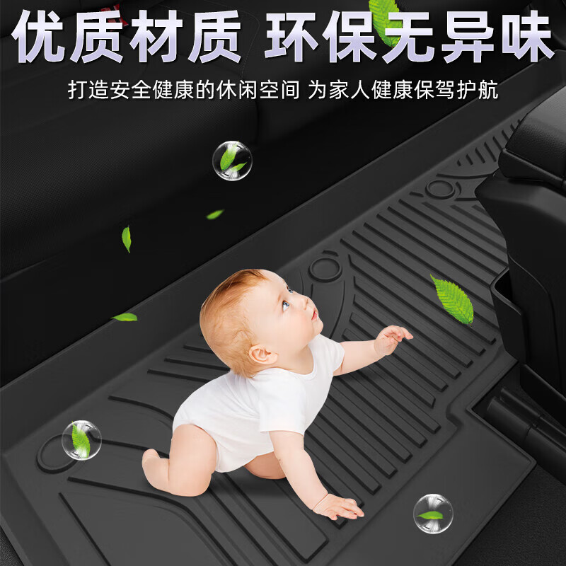 适用于方程豹全系TPE脚垫方程豹5内饰改装方程豹钛3用品方程豹8用 双层款【雀羽红+耐磨王】 方程豹钛3