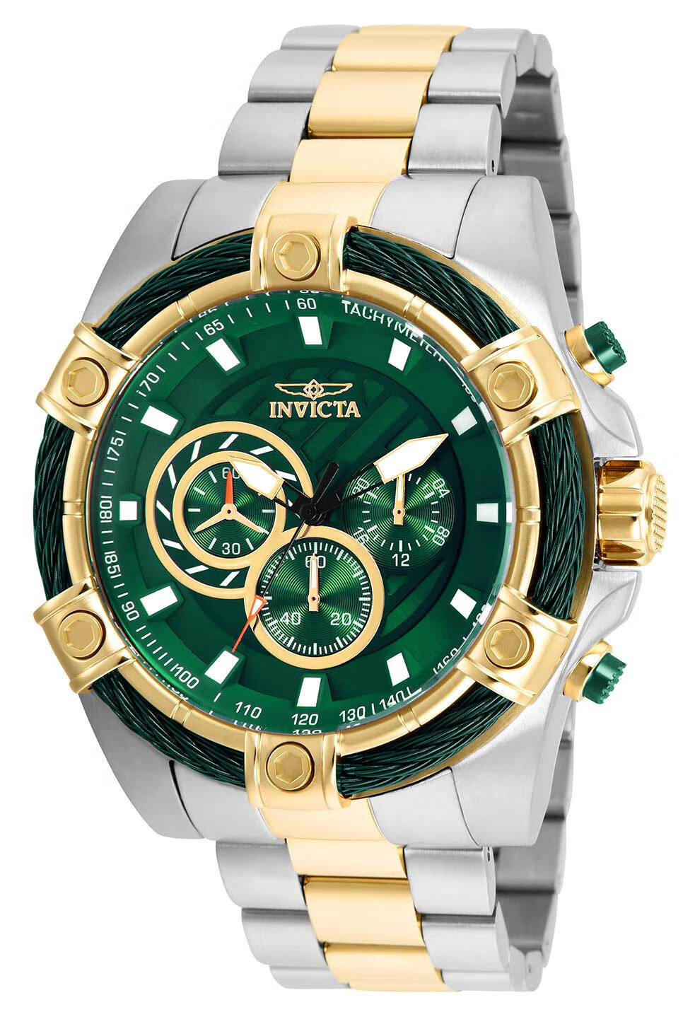 INVICTA 男士螺栓石英计时表 52mm金色 Two Tone 150.0*150.0*150.0 mm