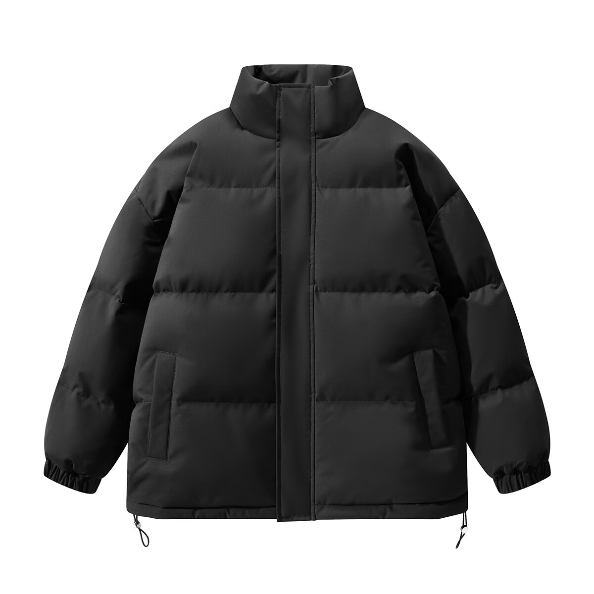 蕉下森林时尚百搭潮款棉衣立领棉衣棉服宽松潮牌外套冬装面包服 黑色 S (80-110斤)