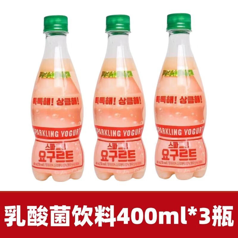 红允韩国饮料呱呱嘟乳酸菌碳酸饮料乳酸菌气泡水酸奶味汽水饮料气泡水