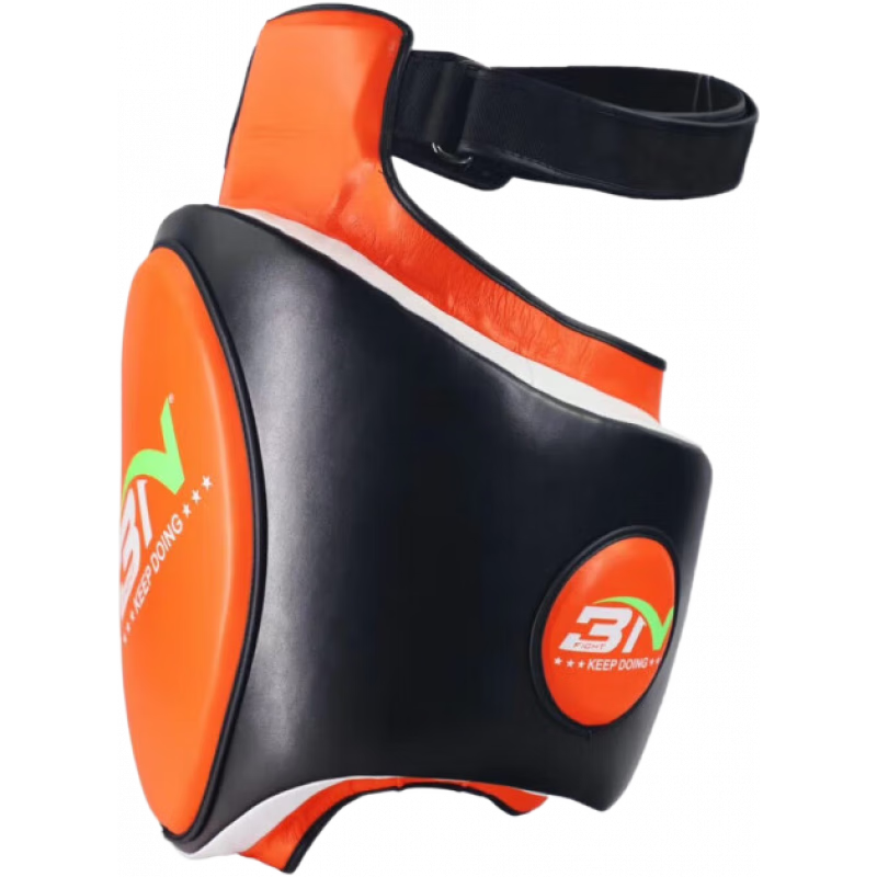 BN FIGHTBN大腿靶散打泰拳加厚靶格斗搏擊陪練對抗健身鞭腿靶訓練器材 橙黑配色右腿單只