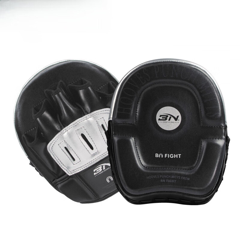 BN FIGHTBN拳擊手靶拳擊訓練器材拳靶散打搏擊跆拳道格斗訓練手靶 黑色