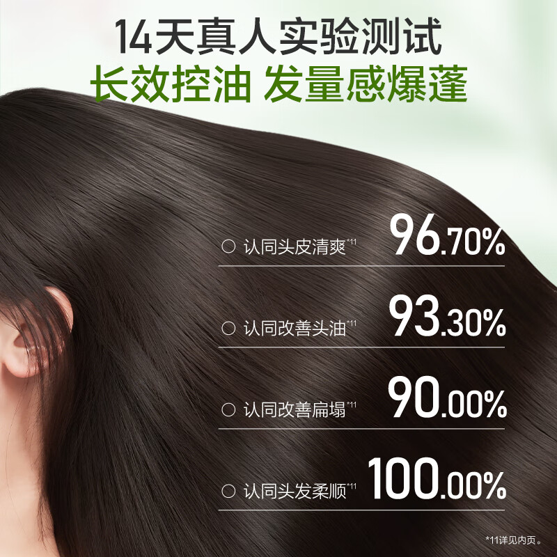 阿道夫（ADOLPH）无硅油洗发水香氛控油蓬松洗发露持久留香 无硅油洗发水500ml*2