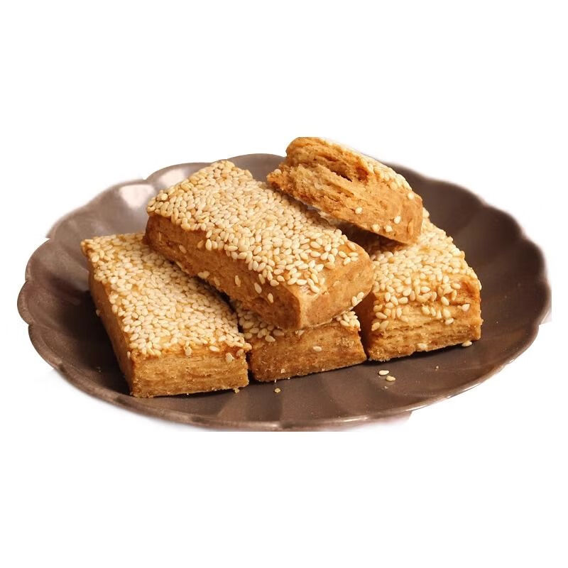 津順祥天津麻醬酥正宗老式芝麻酥餅純手工中式糕點心清真特產(chǎn)小吃 麻醬酥 半斤裝 250g