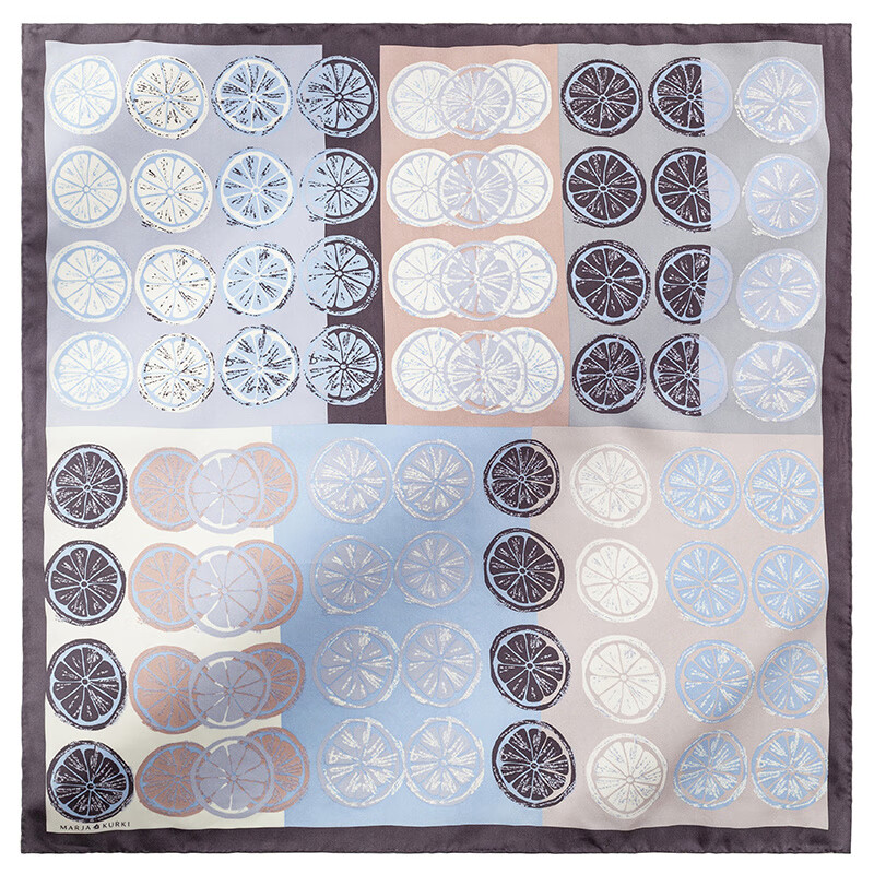 瑪麗亞·古琦MARJAKURKI瑪麗亞古琦洋氣時(shí)尚方巾絲巾女韓版百搭桑蠶絲小方巾女 灰色禮盒裝_代寫(xiě)賀卡_桑蠶絲