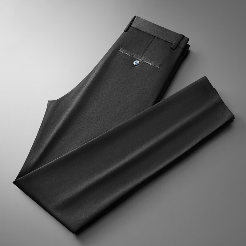 MAYOR雅戈尔男士休闲裤秋冬款中年商务西裤免烫抗皱弹力直筒长裤子男装 卡其色 29 【2尺2腰围】