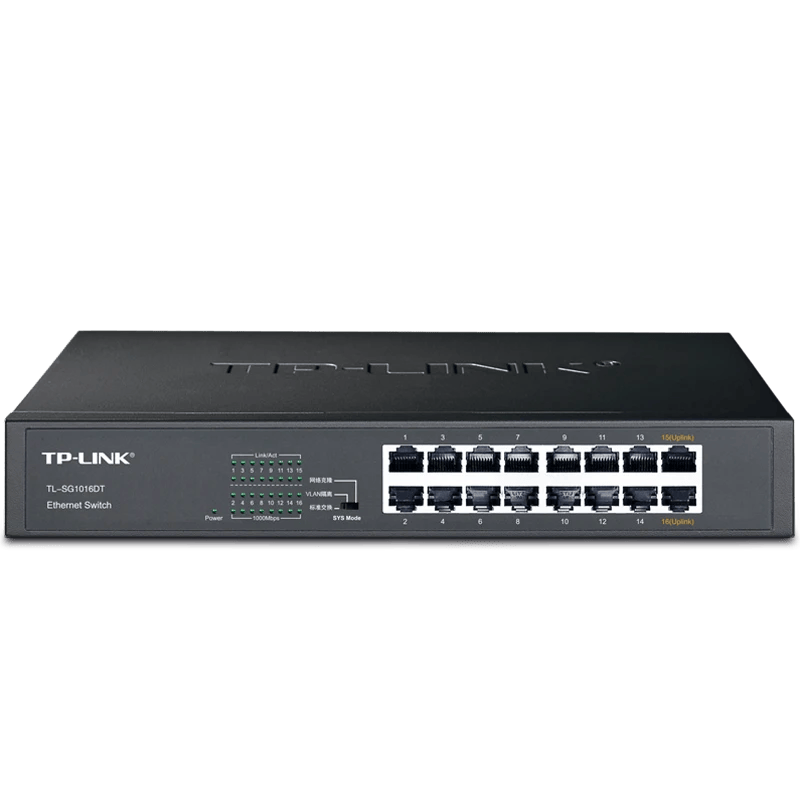 普联（TP-LINK）16口千兆交换机 TL-SG1016DT整箱装（8只）