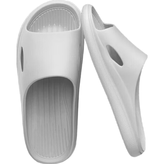 【踩屎感居家拖鞋】浴室男女拖鞋轻便防滑居家凉拖鞋男女通用 灰色 44-45