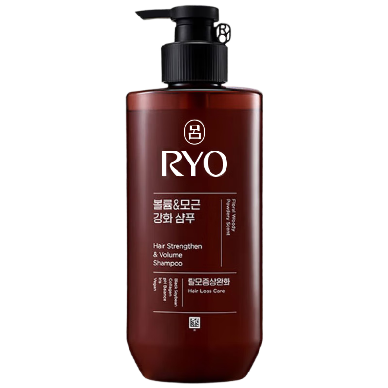 吕（Ryo）棕吕洗发水480ml 固发防脱温和净彻控油参层滋养头皮韩国进口年货