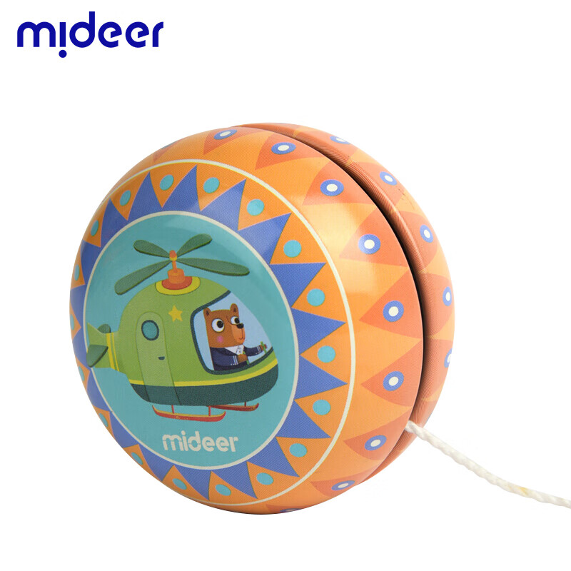 弥鹿（MiDeer） 儿童悠悠球女孩男孩礼物幼儿园彩色炫酷 铁皮溜溜球-直升机MD6022新年礼物