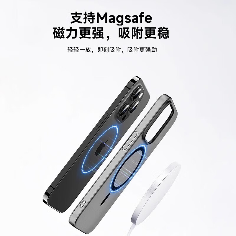 古萌【好物优选】【磨砂散热】适用苹果16promax手机壳iPhone15Pro新 【钛黑色】雾感磨砂丨不沾指纹丨超薄散热 iPhone 15 Plus
