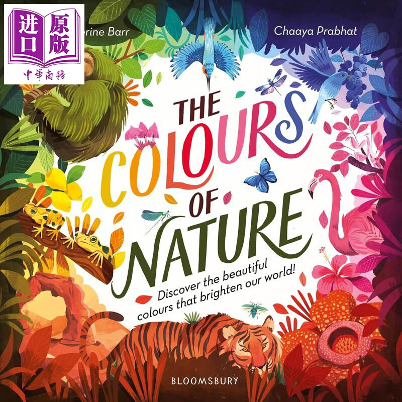 大自然的色彩 Colours of Nature 英文原版 儿童科普 自然知识绘本 自然色彩入门书 进口童书 精装读物 7岁以上