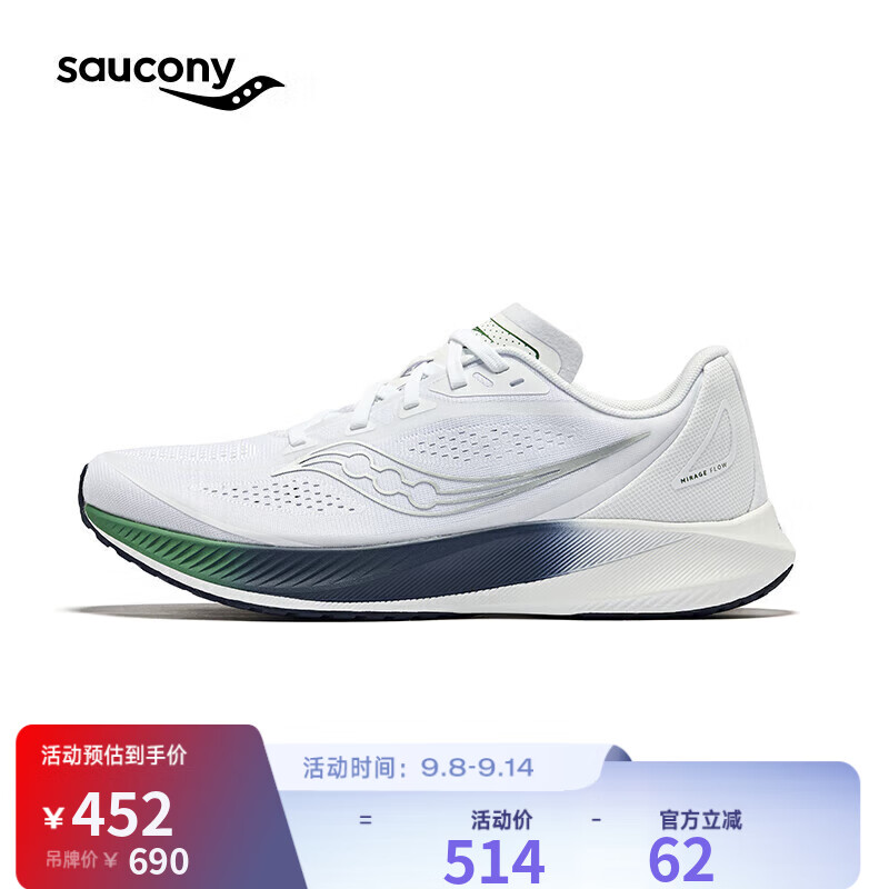 Saucony������MIRAGE FLOW��Ь�м���ѵ���ܲ�Ь͸���˶�Ьǳ�ϰ�44