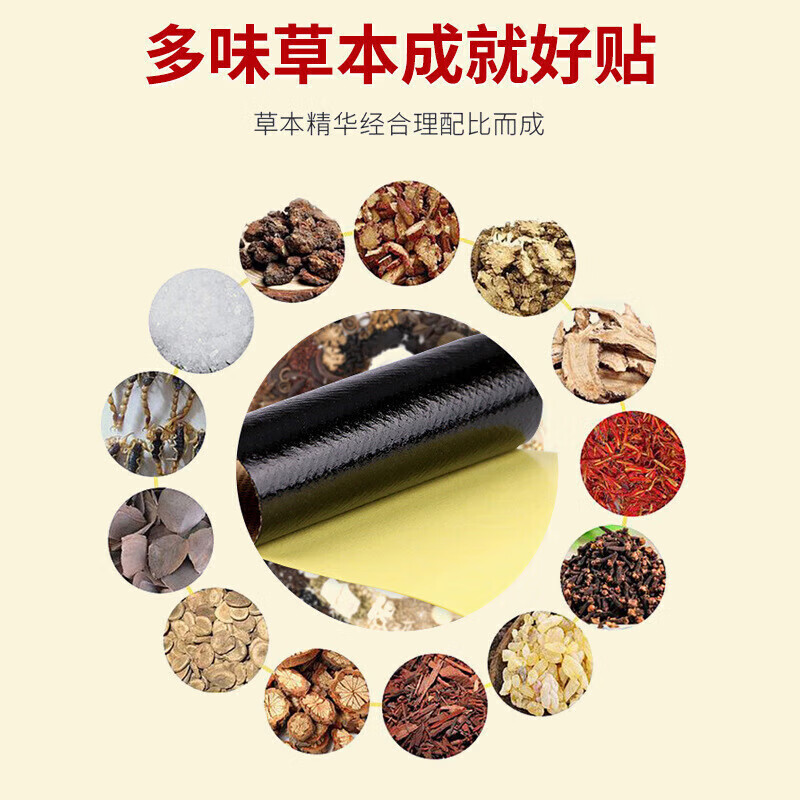 虎骨筋络贴膏药贴颈肩腰腿黑膏药贴膏药 4盒装