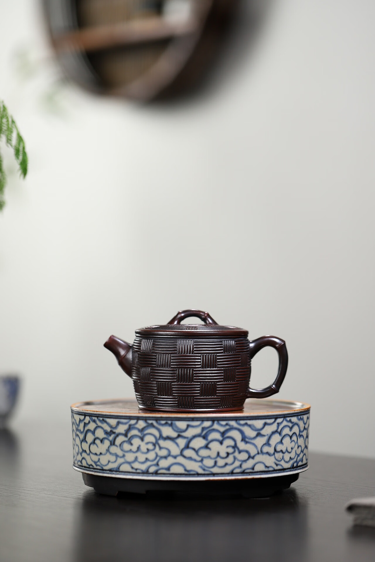 实价问客服国工杨军保纯手工古乌泥宜兴紫砂壶泡茶具竹编汉瓦230c 默认