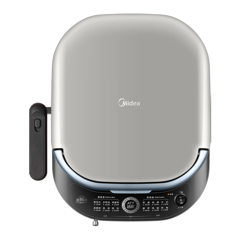 美的（Midea）电饼铛电饼档家用双面加热加深0氟钛陶瓷双盘可拆洗烙饼大火力煎饼锅三明治早餐机煎烤机JKC3066Ti