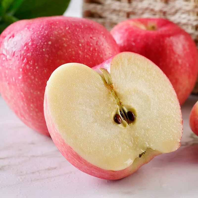洛川苹果陕西嘎啦苹果2025年头茬新果新鲜采摘现摘现发新鲜苹果水果 15枚70mm礼盒装