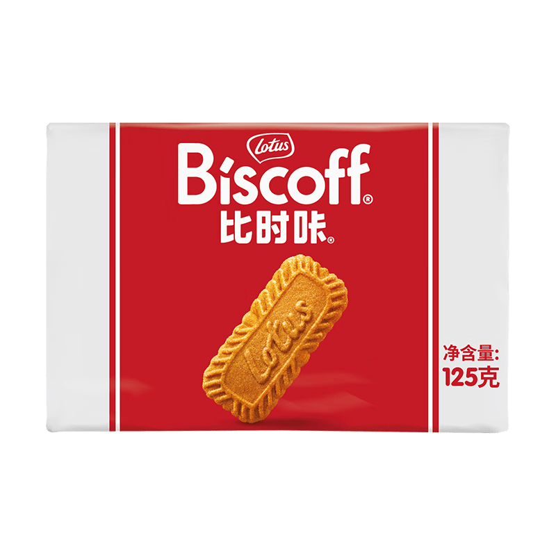 Lotus Biscoff比时咔比利时进口焦糖酥性饼干办公室零食下午茶代餐125g