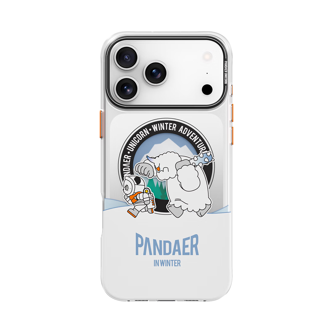 魅族（MEIZU）PANDAER 独角兽 妙磁抗菌手机壳 适用iPhone 17 Pro Max 雪人大冒险 大孔设计 IML印刷 全包防摔
