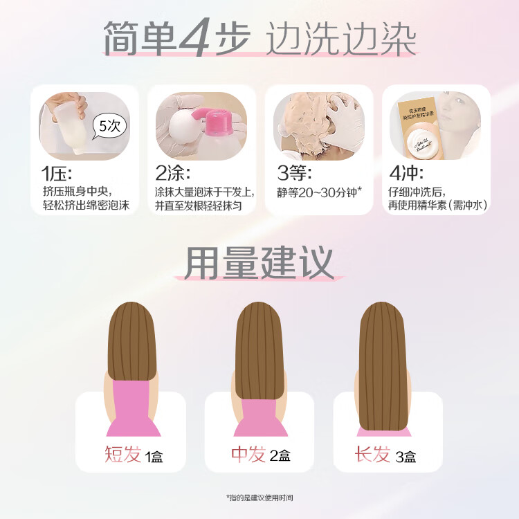 莉婕Liese花王泡泡染发剂不伤发染发膏潮流彩染自己在家染发官方正品 赫尔辛基雾霾棕【质感在线】