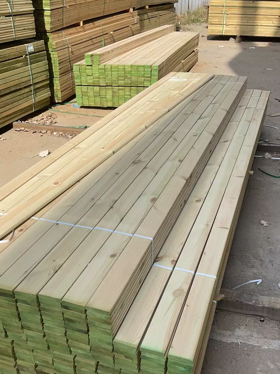 中掌柜临沂樟子松防腐木户外葡萄架子地板栅栏木方实木古建凉亭庭院 6