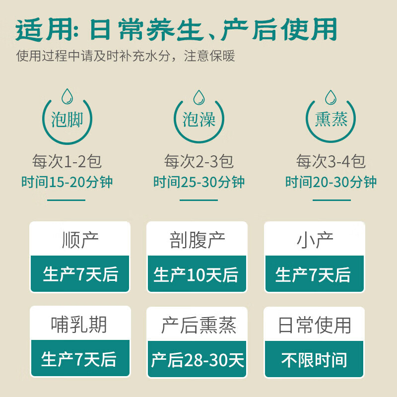知安和月子洗浴包洗头洗澡中药包足浴包产后坐月子小产后适用 洗浴包2盒（泡澡/泡脚/熏蒸)