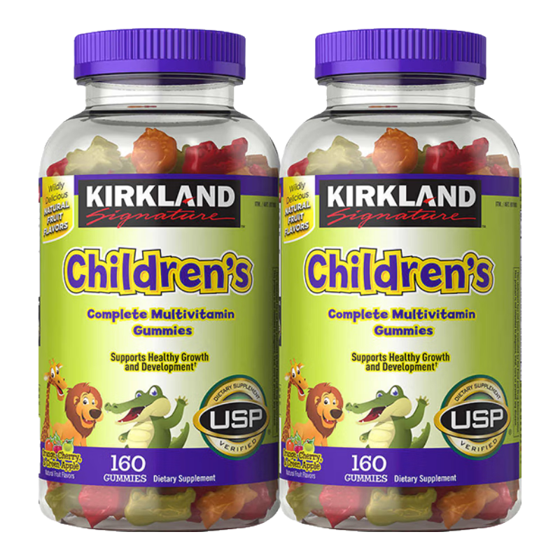 �ƿ�����KirkLand����ͯ�ۺ�ά��������160��*2ƿ ����άbʥ��������ϲ�ǰ������� 429.6Ԫ��3��(��143.2Ԫ/��)