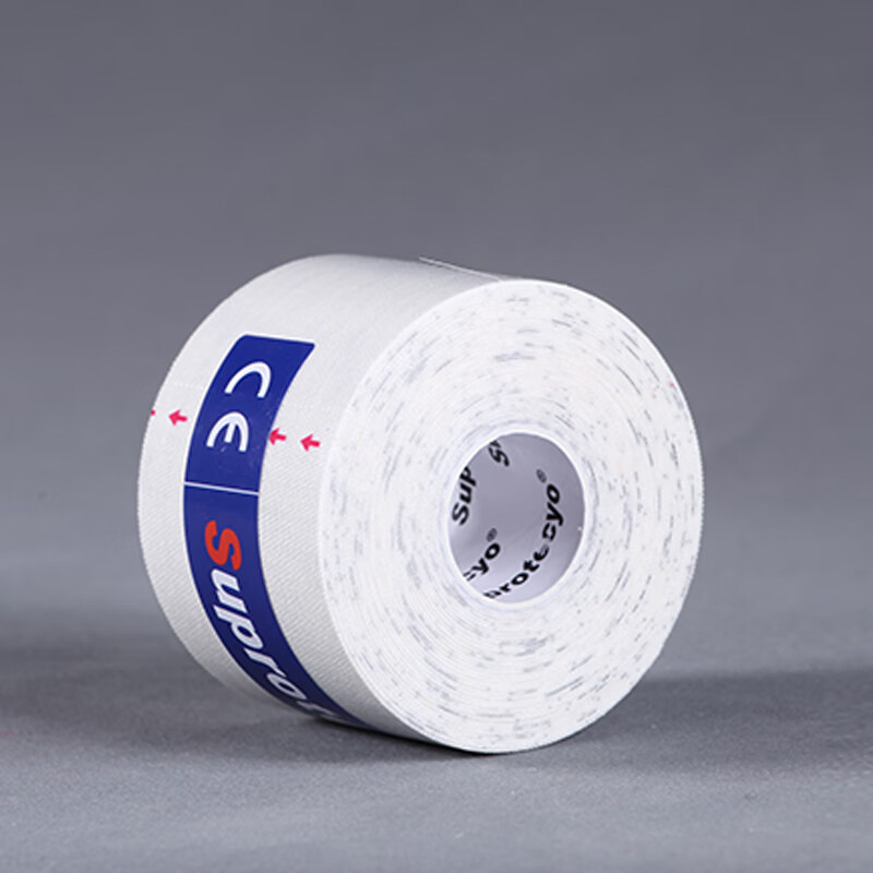 Suprotecyo运动肌肉贴肌内效贴健身跑步肌肉拉伤恢复弹性胶布绷带 白色 宽5cm*长5m/卷