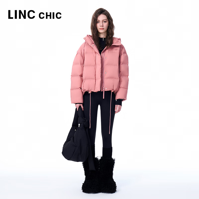 金羽杰2025冬季新品立领羽绒服女装短款轻暖宽松休闲防寒衣服Y25802125 新蜜桃粉 S 适合135斤以下