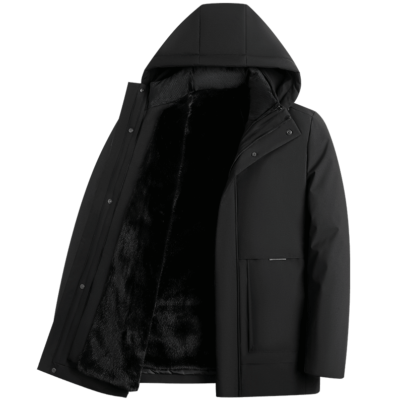 百亿补贴：啄木鸟（TUCANO）羽绒服男冬季加绒加厚中老年保暖爸爸装可拆卸内胆防寒外套上衣 449.8元