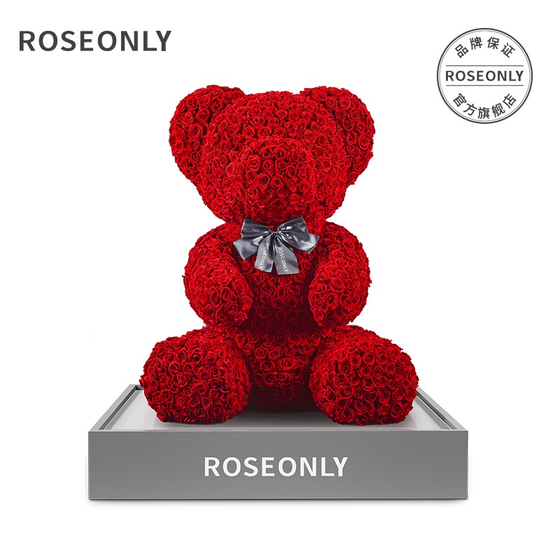 评价ROSEONLY诺誓永生玫瑰花玫瑰熊定制款评测，怎么样？插图