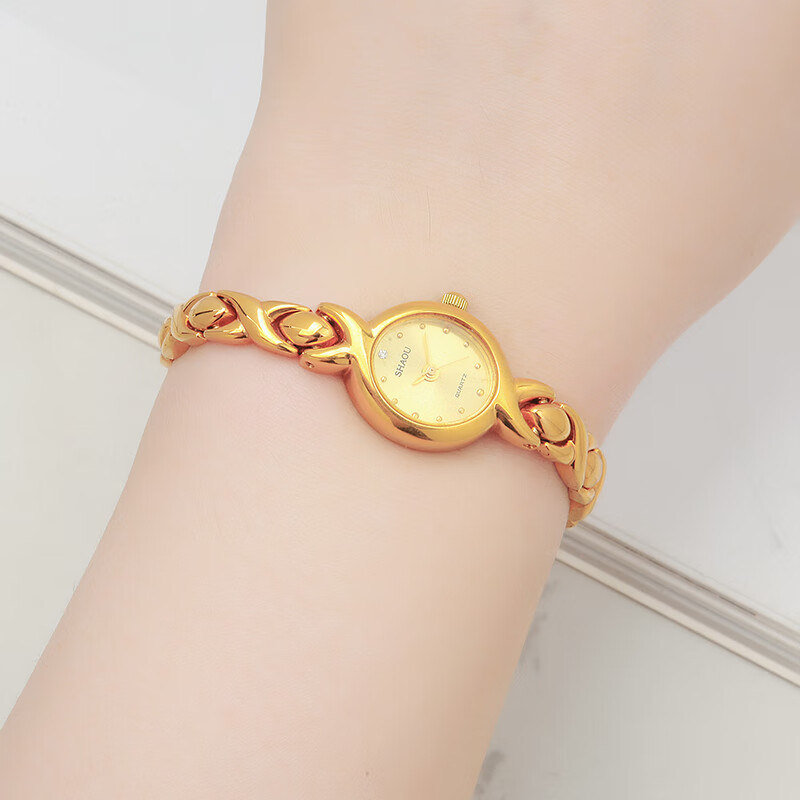 碧允沙鸥牌高级轻奢小众文艺复古清新气质椭圆形女士石英手表库存全新