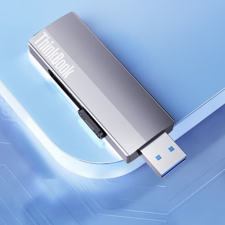 ThinkPad联想Thinkbook移动固态双接口U盘大容量1TB 读速560MB/S USB3.2/type-C手机电脑两用办公优盘BU210 256GB【读速高达560MB/S】 双接口固态U盘