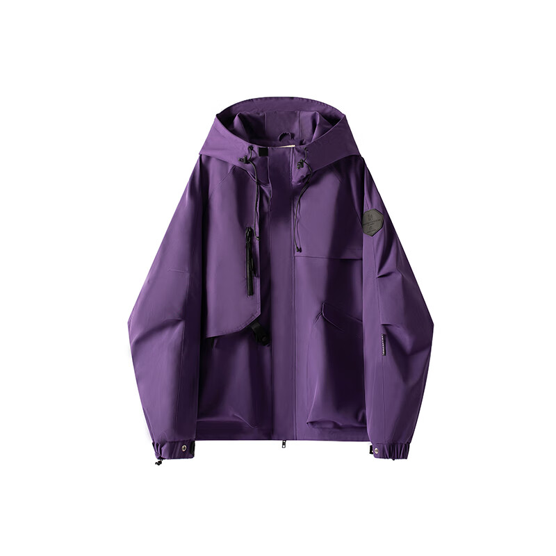 William fox&sons新型三防定制户外面料人体工学立体裁剪机能轻户外仿冲锋夹克男潮 紫色 S /46