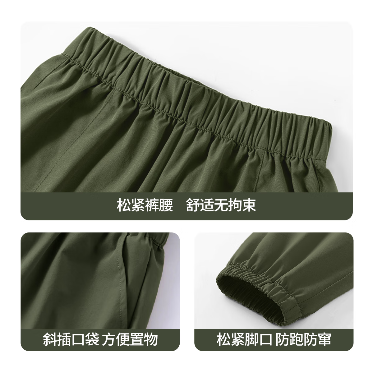 马克华菲儿童春秋款透气吸汗上衣半开领拉链衫长袖运动服直筒宽松长裤套装 M复古时间K灰色(半开领拉链衫) 140