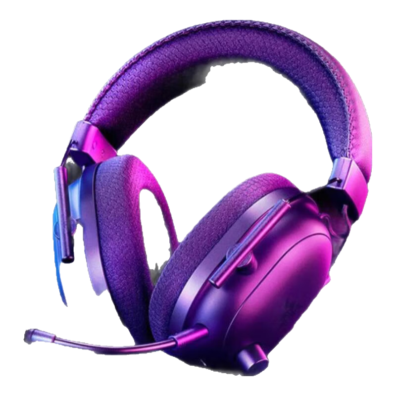 RAZER 雷蛇 旋风黑鲨V2 专业版 耳罩式头戴式降噪无线耳机 黑色