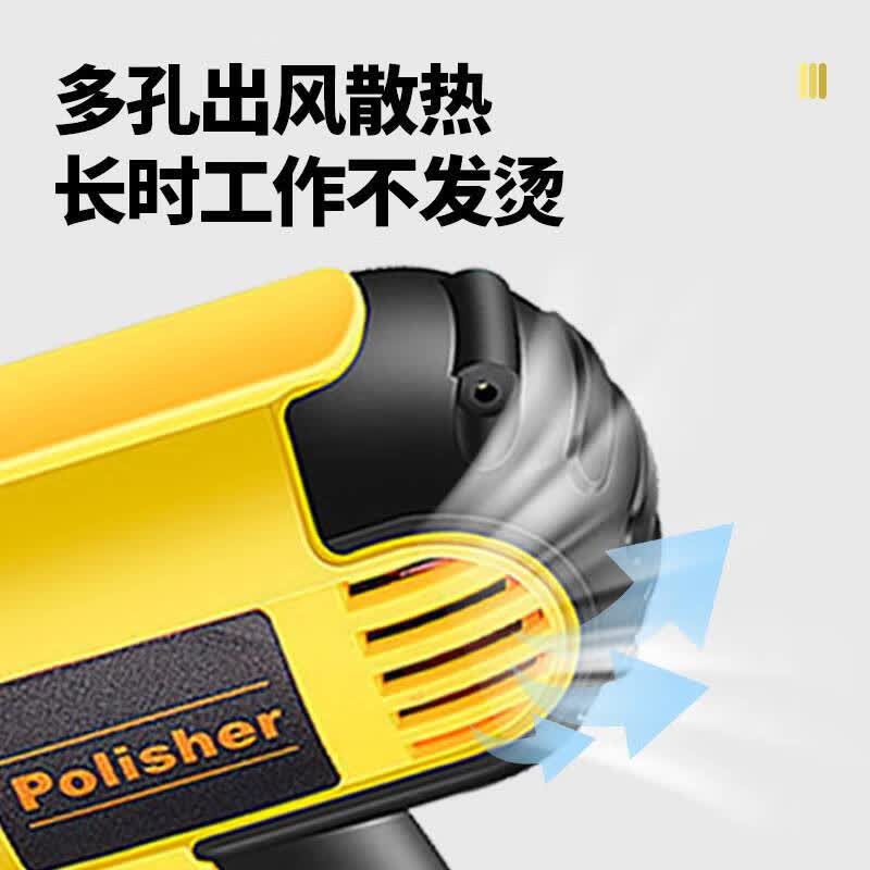 大理石抛光机瓷砖石材小型木地板水磨机家用大功率水泥地面打磨机 5米电源线-经济套餐