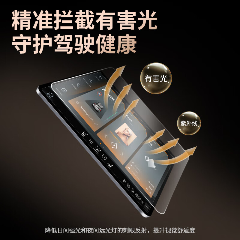 路透仕2026款智己LS6导航钢化膜中控屏幕保护贴膜车内装饰改装配件用品 26款智己LS6【一体屏+副驾屏】高清钢化膜