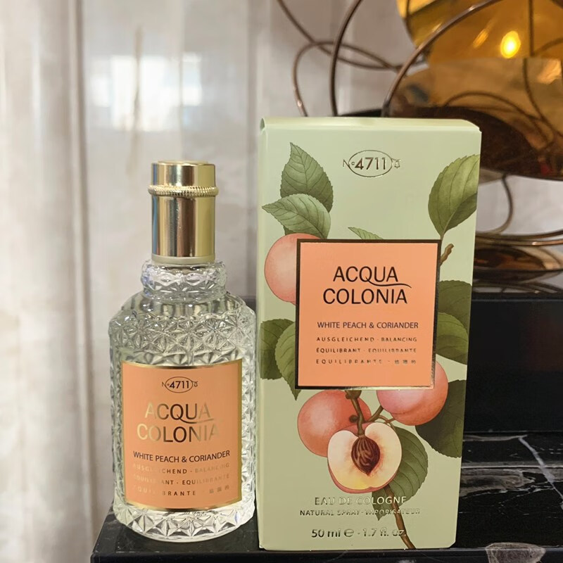 4711德国科隆血橙与罗勒白桃香菜荔枝薄荷竹子西瓜古龙水中性香水 白桃与香菜 50ml