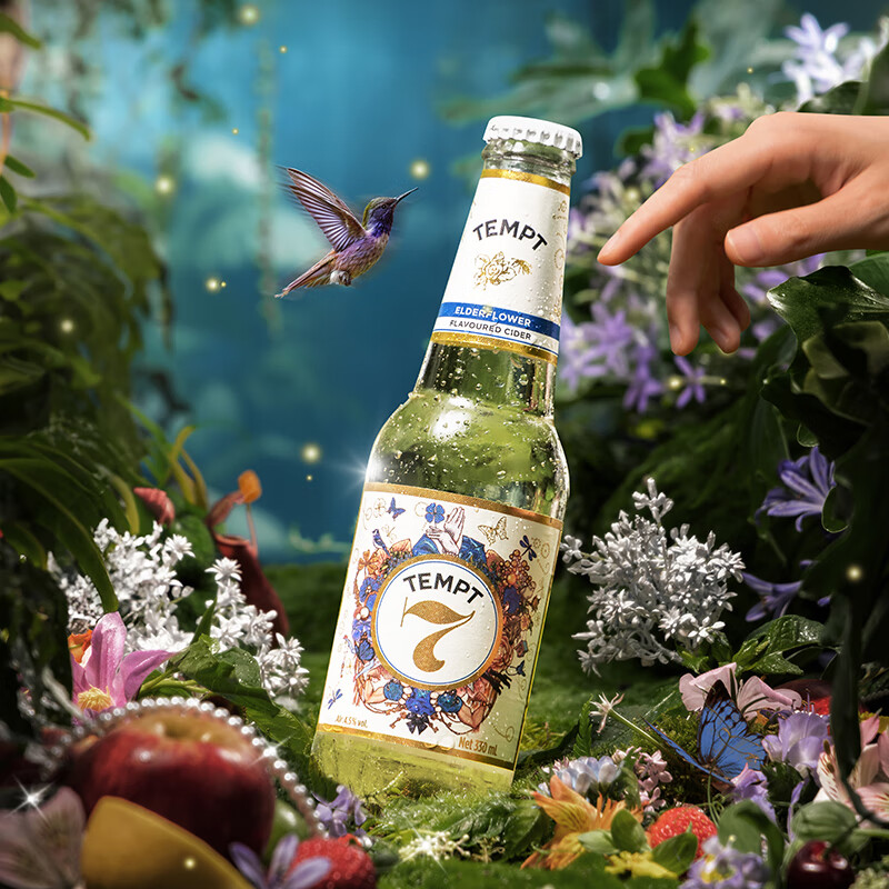 诱惑（TEMPT）多口味果酒 诱惑7号酒  微醺低度女士甜酒 起泡酒330ml 【爆款6瓶】诱惑1/3/5/7/8/9号*1瓶