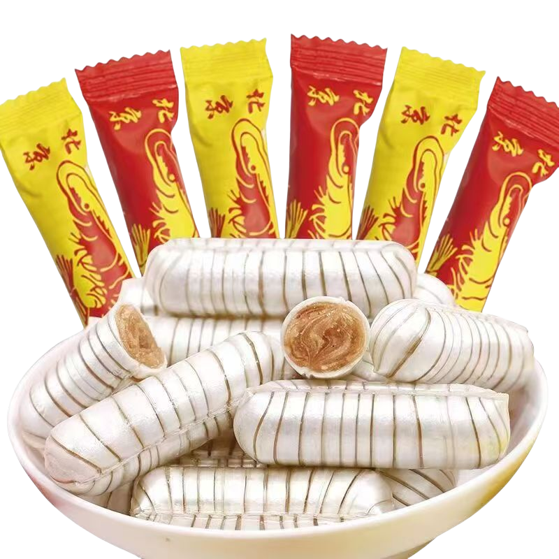 老式大虾酥北京风味糖花生酥糖结婚喜糖便宜年货糖果批发 大虾酥糖1斤