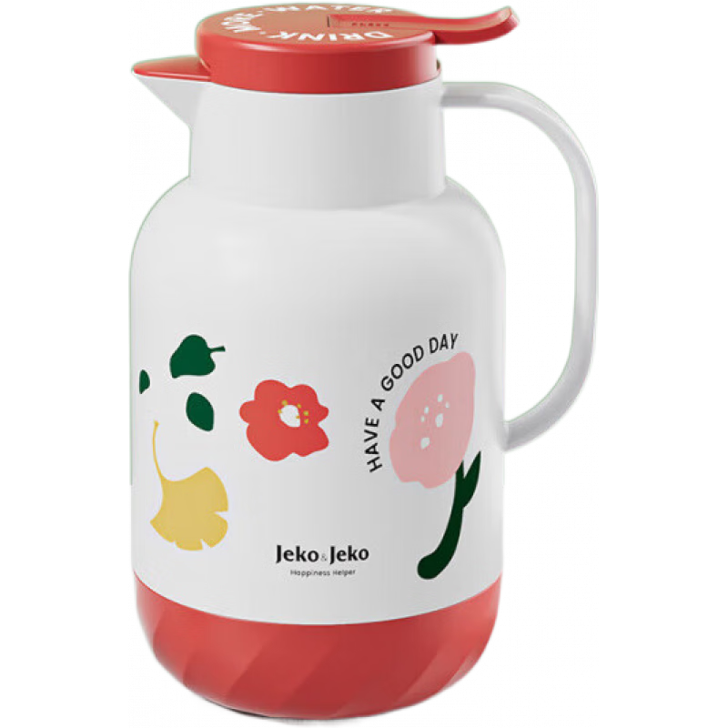 JEKO&JEKO保溫壺大容量保溫水壺家用暖壺學(xué)生宿舍熱水壺暖瓶保溫瓶 花間蝶舞 16L