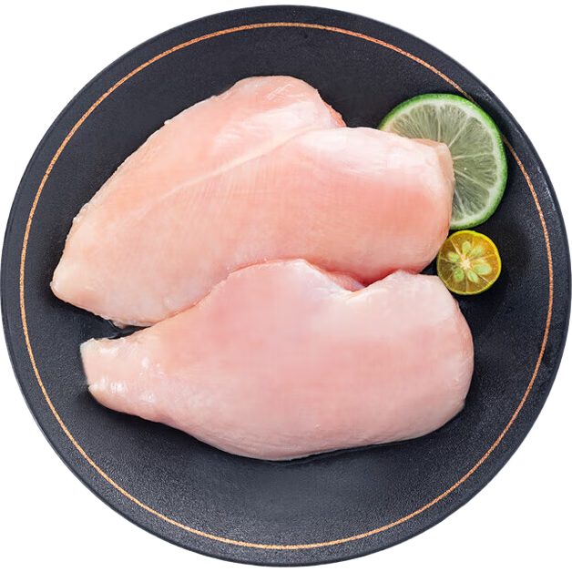 新鲜鸡胸肉冷冻鸡大胸健身代餐鸡胸无激素鸡胸肉无添加净重 4斤