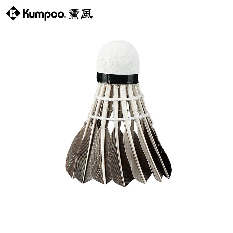 薰风（KUMPOO）2025新款羽毛球鹅毛耐打飞行稳定专业比赛训练用球熏风燕尾 77速【6只装】 1筒