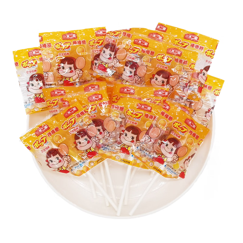 不二家（FUJIYa）不二家棒棒糖水果喜糖满月宝宝糖果散称水蜜桃味儿童奖励休闲零食 【30支】香橙味