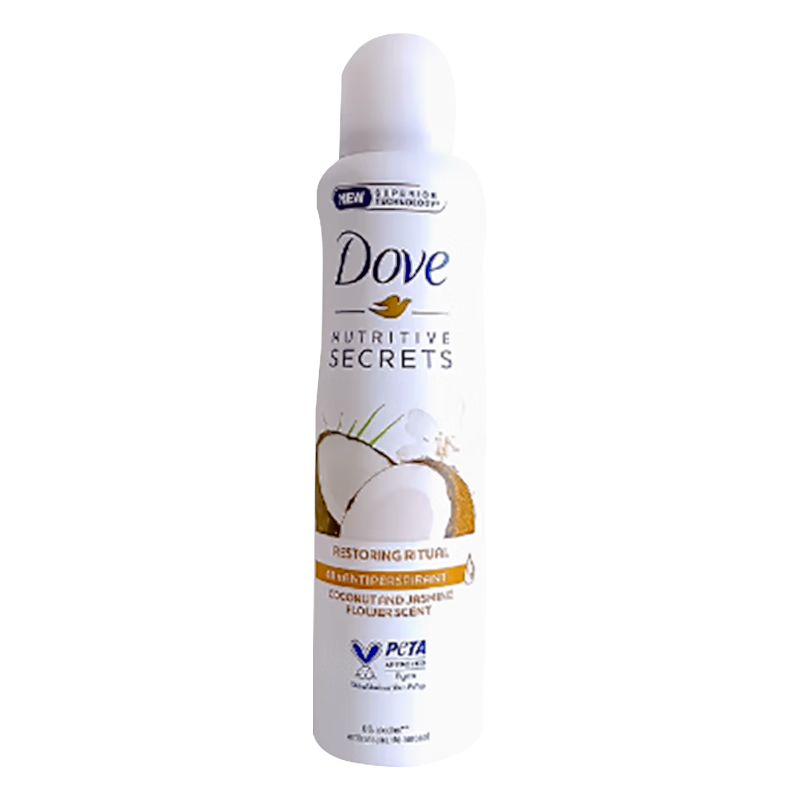 多芬止汗噴霧男女除臭腋下香體 椰香茉莉止汗噴霧150ml