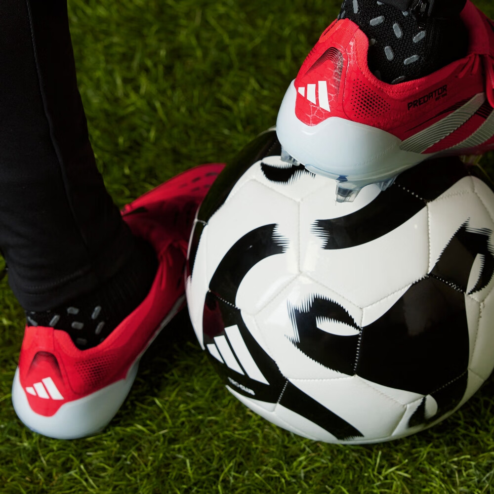 adidas贝林厄姆同款PREDATOR ELITE FT FG翻折鞋舌足球鞋阿迪达斯 亮红/白/黑色(推荐选大半码) 42