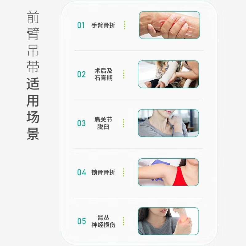 秝客胳膊前臂吊带医用不勒脖子成人脱臼手腕护托手臂固定护具 一代【 M 一代【透气网眼+肩垫】无托板