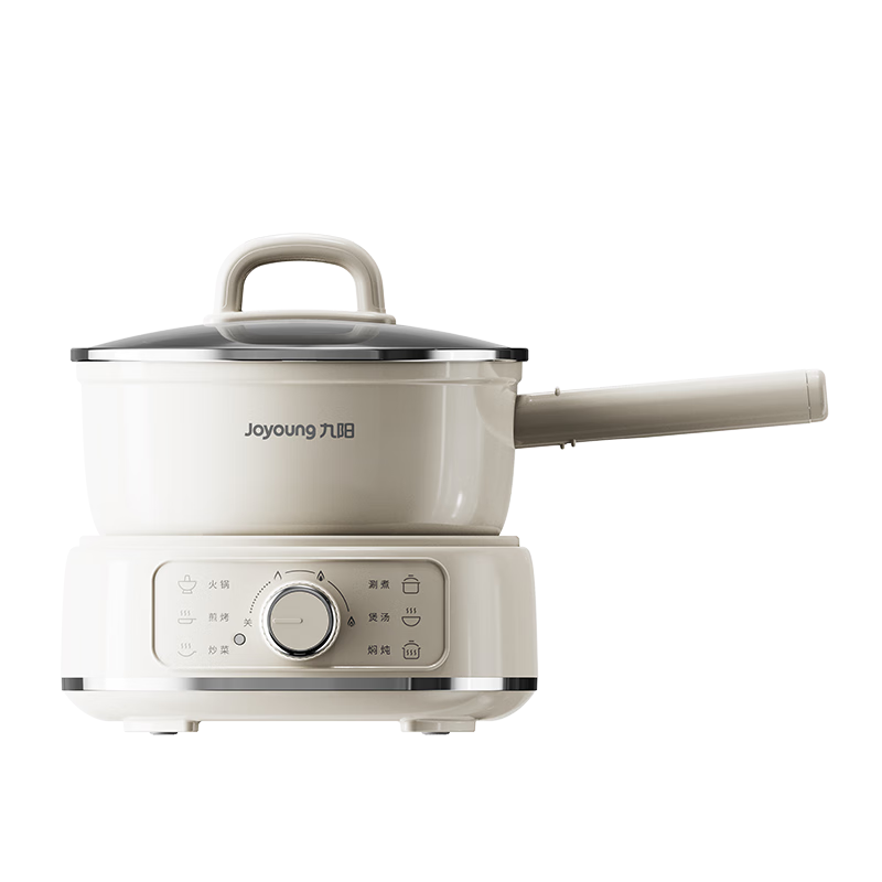 九阳（Joyoung）电煮锅分体电热锅宿舍锅电炒锅学生寝室不粘涂层2.5L泡面电火锅煎烤炒煮焖炖涮多功能GC20